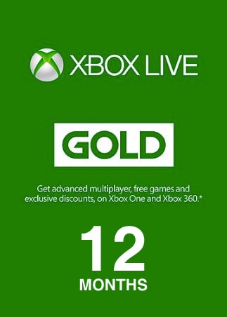 xbox one live gold 12 month