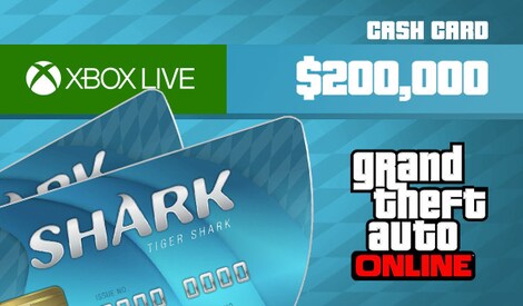 Grand Theft Auto Online: Tiger Shark Cash Card 200 000 Xbox Live Key GLOBAL