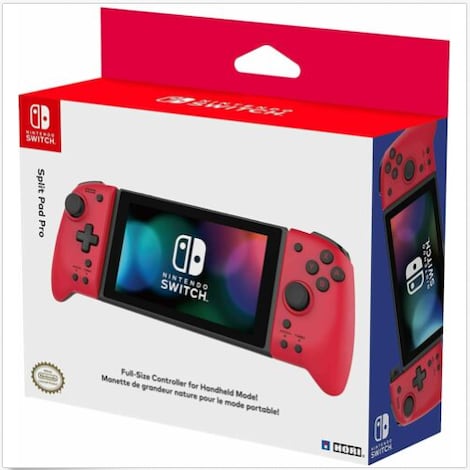 nintendo pro controller red