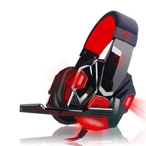 red ps4 headset