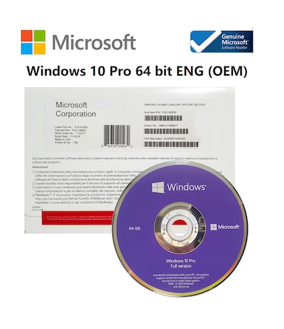 Windows 10 pro 64 bit oem