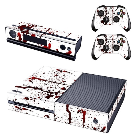 Reytid Xbox One Console Skin Sticker 2 X Controller Decals Amp Kinect Wrap Blood Splatter Xbox One Multi Colour G2a Com - game controller roblox decal
