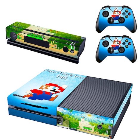 Reytid Xbox One Console Skin Sticker 2 X Controller Decals Amp Kinect Wrap Super Mario Bros Xbox One Multi Colour G2a Com