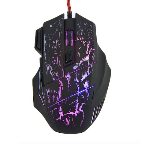USB Wired Game Mice -  5500DPI 7 Buttons 7 colors LED Optical