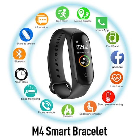 fitness band with heart rate and blood pressure