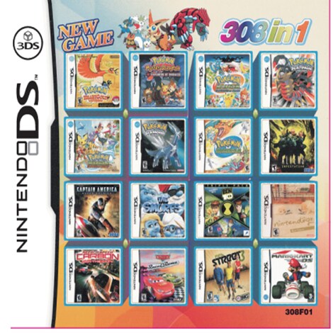 308 In 1 Multi Cart Combo Video Games Cartridge Console Cart For Nintendo Ds Nds 3ds Xl 2ds Ndsl Ndsi Nintendo 3ds Gaming G2a Com