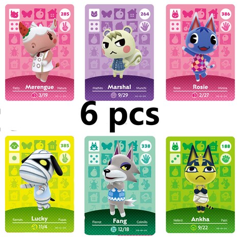 6pcs Amiibo Tiny Villager Invite Cards Nfc Game Cards For Acnh For Switch Switch Lite Wii U New 3ds Nintendo Switch Gaming G2a Com