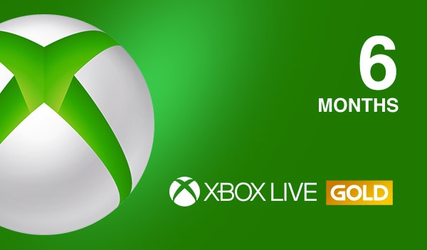 xbox live gold 6 month