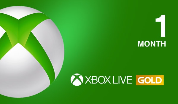 xbox live gold 1 month uk