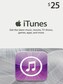 Apple iTunes Gift Card 25 USD iTunes NORTH AMERICA