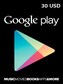 Google Play Gift Card 30 USD NORTH AMERICA