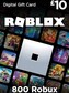 Roblox Gift Card (PC) 800 Robux - Roblox Key - NORTH AMERICA