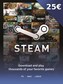Steam Gift Card 25 EUR Steam Key - For EUR Currency Only