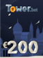 Tower.bet Gift Card 200 EUR in BTC - Tower.bet Key - GLOBAL