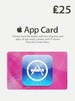 Apple App Gift Card 25 GBP iTunes UNITED KINGDOM
