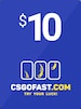 CSGOFAST 10 USD - CSGOFAST Key - GLOBAL