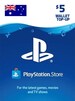PlayStation Network Gift Card 5 AUD PSN AUSTRALIA