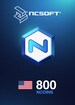 800 NCoins NCSoft Code NORTH AMERICA