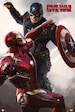 Captain America Civil War Cap Vs Iron Man - plakat