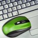 2.4GHz Wireless Mouse Adjustable Green