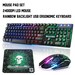 3in1 T6 Rainbow Backlit Keyboard Mouse PAD Set For PC PS4 PS3 Xbox One Black