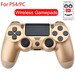 Bluetooth Controller For Playstation 4 Pro, Slim, Standard, PS3 and PC Gold