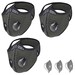Bundle - 2 items: reusable washable cycling sport shield face mask and activated carbon filters Universal Grey Half-Face Robotic