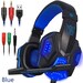 Gaming Headset EastVita PC780 with lighting microphone and bass earphones for PC / PS4 / Xbox - Blue