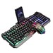 Keyboardx and Mouse Set USB Wired Luminous Mechanical Keyboard and Mouse Set Gamer Keyboard Set for PC Computer Black