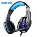 Kotion Each G9000 LED Headset with Microphone for PS4 Xbox Nintento Switch PC Laptop Blue