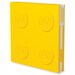 Kwadratowy notatnik LEGO z długopisem Żółty