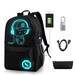 Music Luminous unisex Bagpack with USB Charge and anti-theft lock + Gift