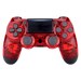Newest PS4 Controller Dual Shock 4th Bluetooth Wireless Gamepad Joystick Remote Transparent Red