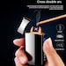 Windproof USB Double-sided Lighter Ignition Cigarette Lighter Portable Charging Lighter Touch Induction Rechargeable Lig