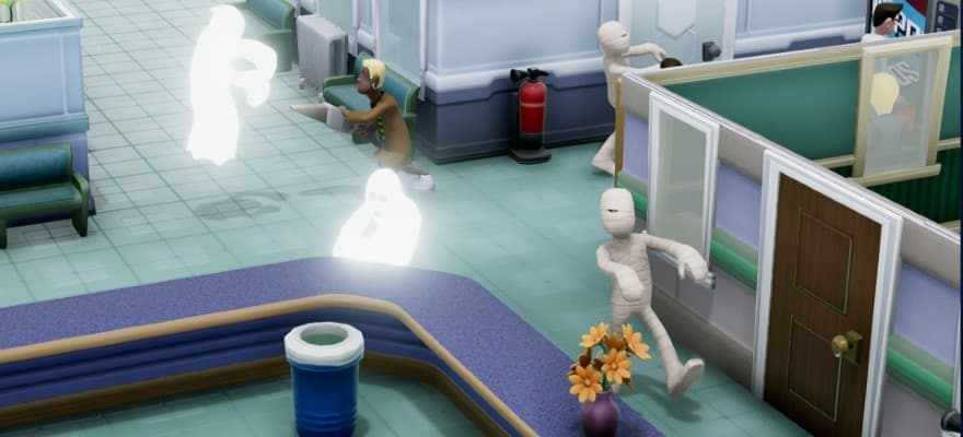 Призраки в видеоигре Two Point Hospital