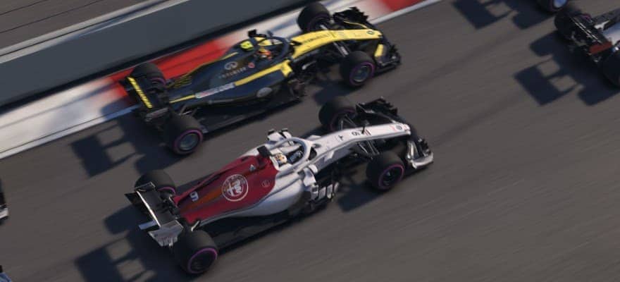 wyścig w grze F1 2018