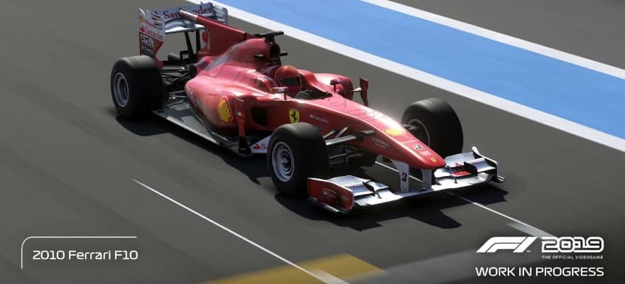 Ferrari F10 in game