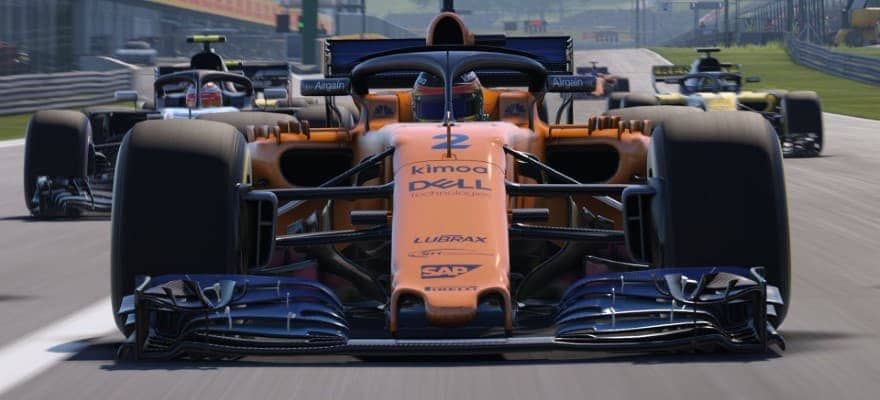 F1 car in game