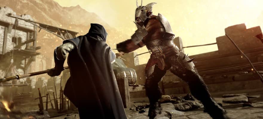 Beastmen attack in game