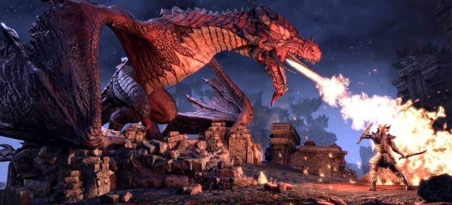 Dragons in The Elder Scrolls Online Elsweyr