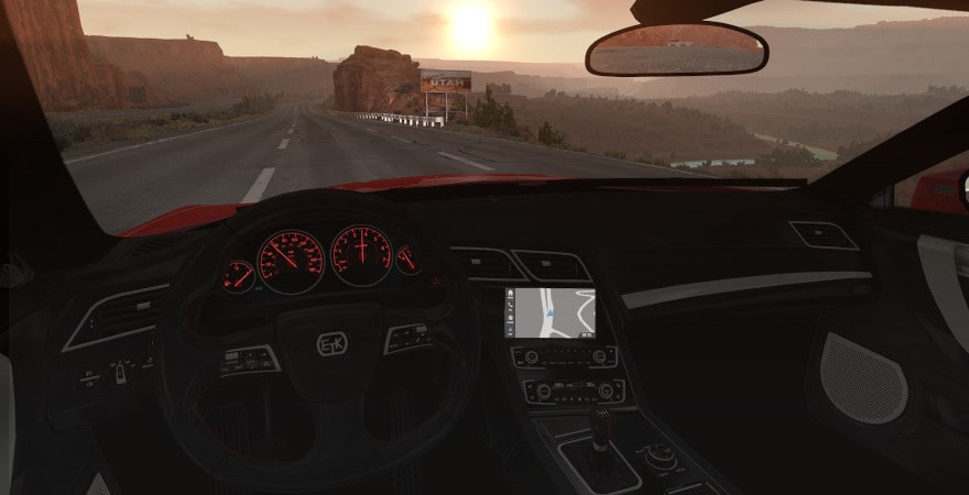 BeamNG.drive - inside the car