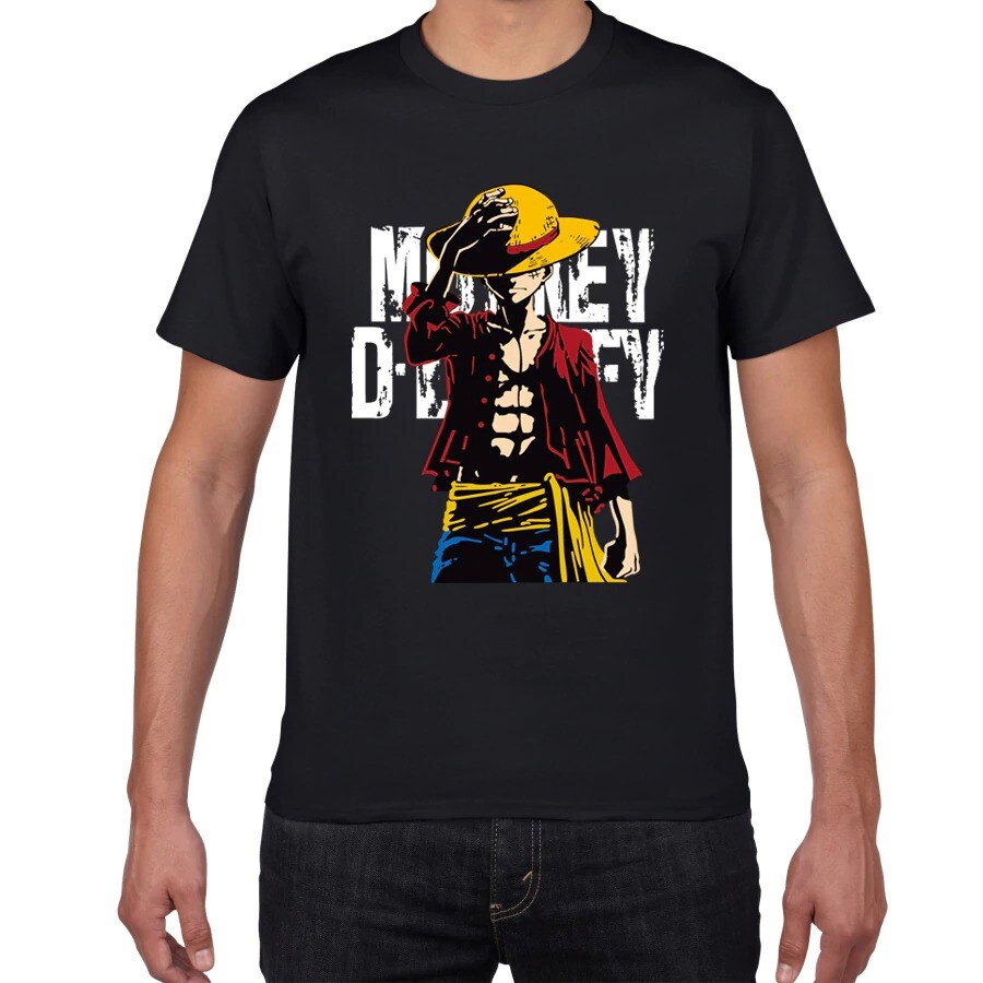Japanese Anime Luffy Cotton Tshirt Men Loose Casual Top One Piece L Black G2a Com - luffy scar t shirt roblox