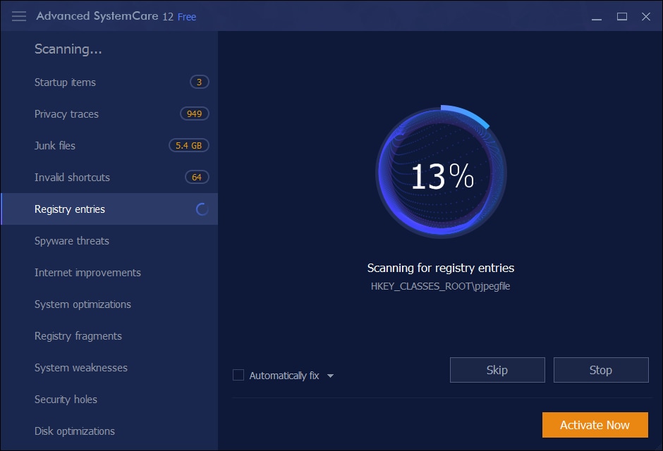 advanced systemcare 11.4 activation key