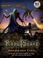 RuneScape Membership Timecard EUROPE 90 Days