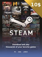 Steam Gift Card 10 USD - Steam Key - For USD Currency Only