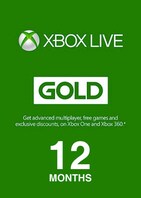 Xbox Live GOLD Subscription Card 12 Months Xbox Live GLOBAL