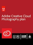 Adobe Creative Cloud Photography Plan Subscription - 20 GB 1 Month Adobe Key GLOBAL