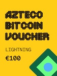 Azteco Bitcoin (Crypto) Lightning Voucher 100 EUR - Azteco Key - GLOBAL Azteco Key GLOBAL