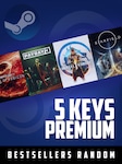 Bestsellers Random Premium 5 Keys PC Steam Klucz GLOBALNY