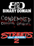 Binary Domain + Condemned: Criminal Origins + Streets of Rage 2 Steam Key GLOBAL Steam Key GLOBAL